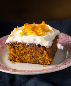 Car­rot Cake mit Frisch­kä­se-Oran­gen-Cre­me