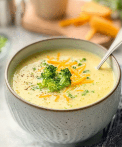 Cremige Brokkoli-Käse-Suppe – sättigend und Low Carb!