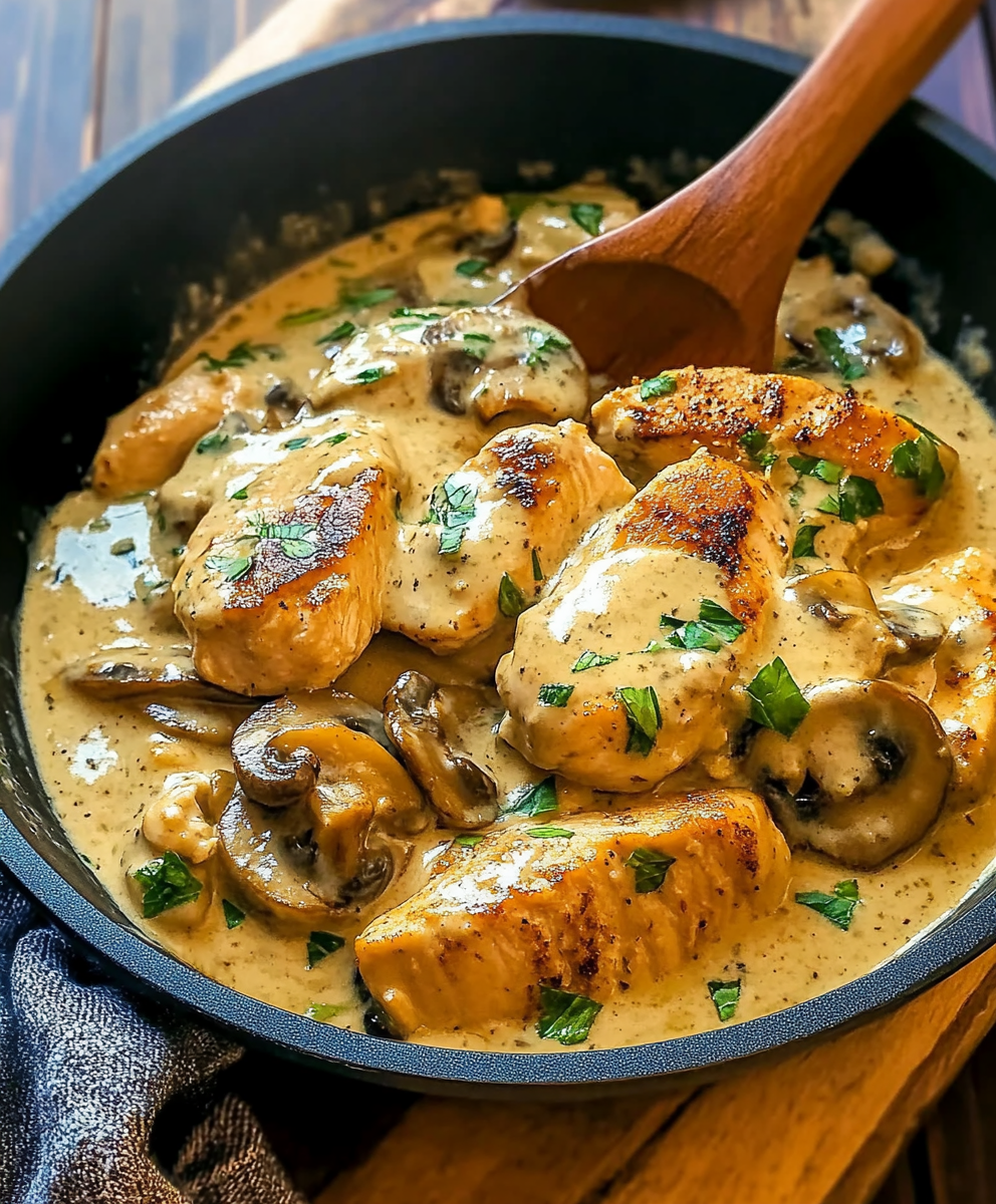Cremige Hähnchen-Pilz-Pfanne: So gelingt der Sahnigen Genuss!