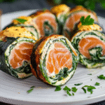 Das Lachs Spinat Rolle Rezept – Super lecker und Low Carb!
