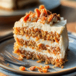 Der saftigste Low Carb Rüblikuchen mit Frischkäse Topping