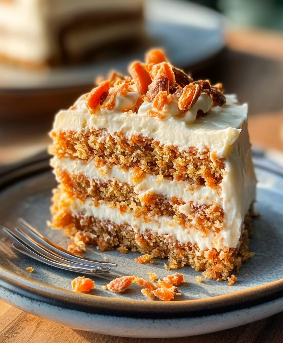 Der saftigste Low Carb Rüblikuchen mit Frischkäse Topping – Entdecke das perfekte Rezept!