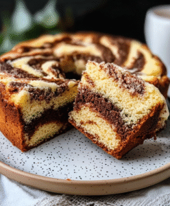 Fluffiger Low Carb Marmorkuchen