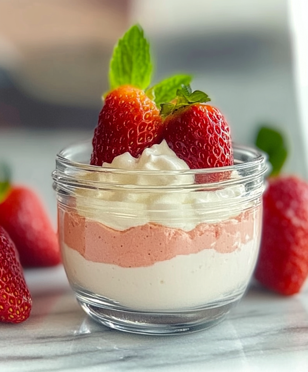 Keto Erdbeermousse mit Schlagsahne & Stevia: Lecker und gesund!