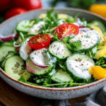 Keto Gurkensalat mit Joghurt-Dressing