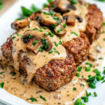 Keto Hacksteak mit Pilzrahmsauce