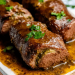 Keto Rinderroulade ohne Einlage