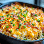 Keto Sauerkraut-Auflauf mit Schinken & Käse