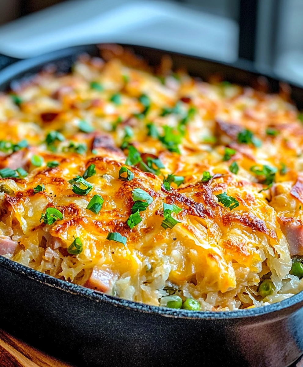 Keto Sauerkraut-Auflauf mit Schinken & Käse: So lecker!