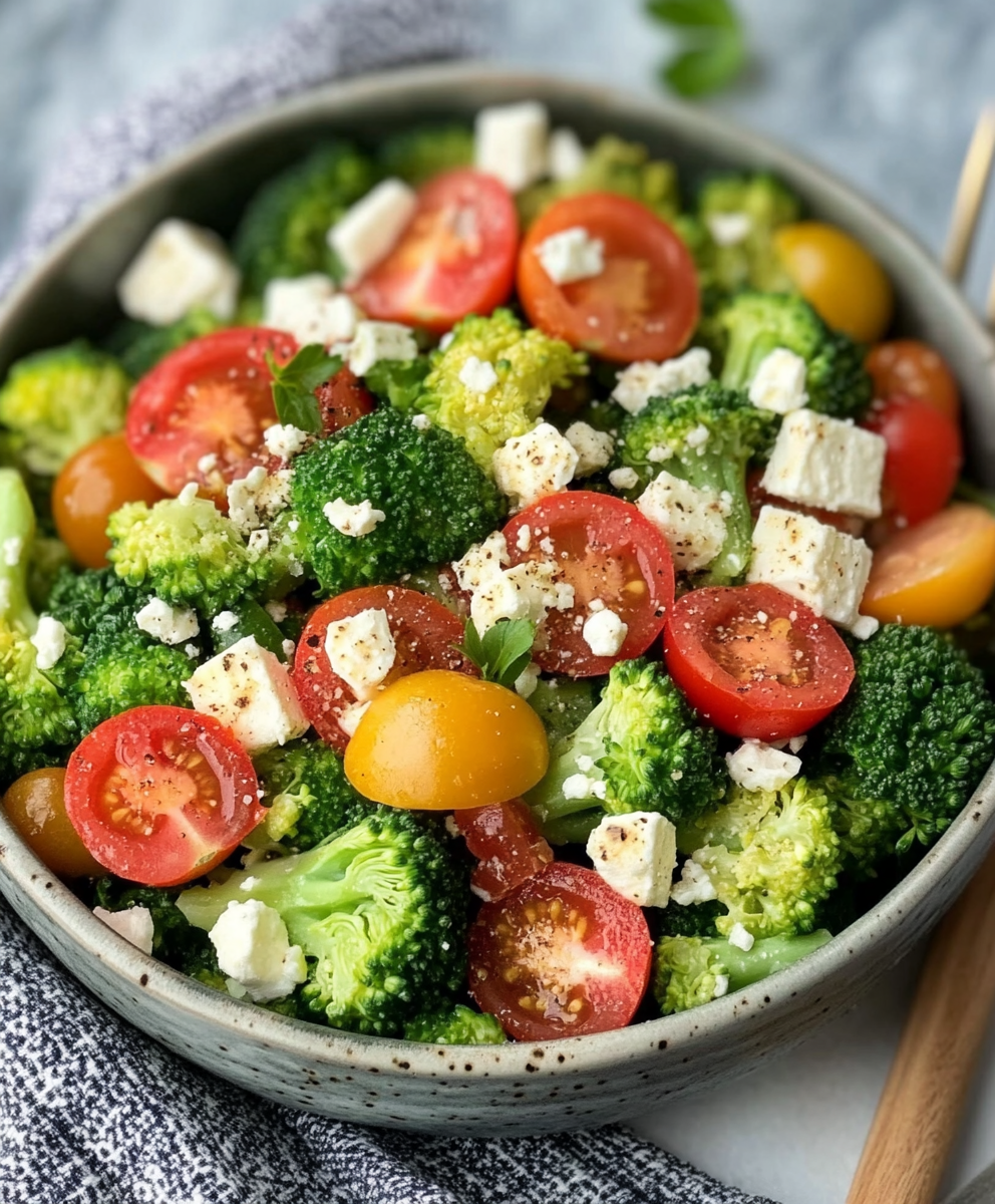 Low Carb Brokkoli-Salat mediterran zubereitet – entdecke den Geschmack!