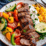 Low-Carb Döner-Teller mit Fleisch & Gemüse