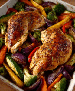 Low Carb Ofengemüse mit Hähnchen – schnell gemacht und lecker