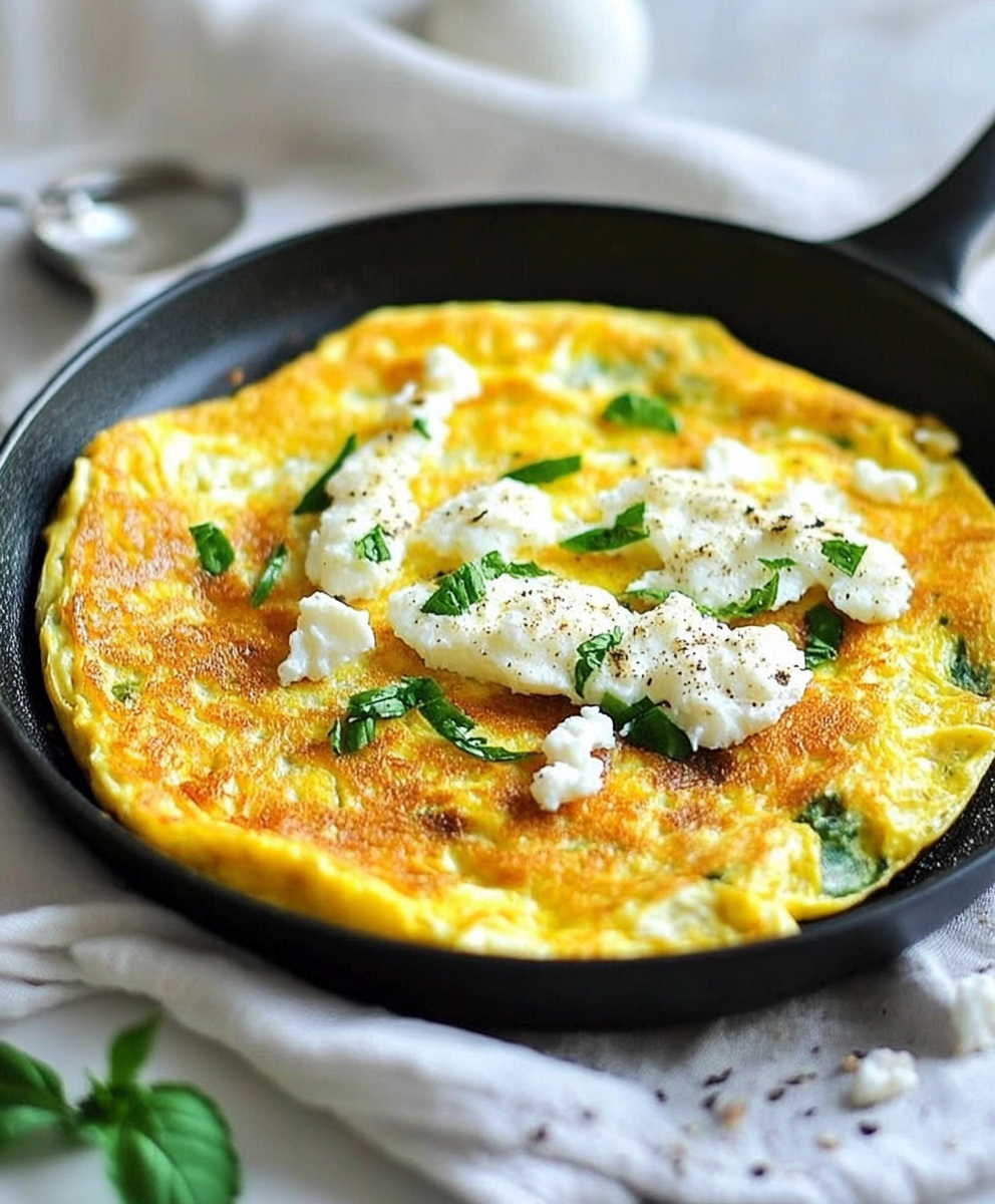 Low Carb Omelett mit Ziegenkäse für einen perfekten Morgen!