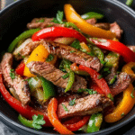 Low-Carb Rindersteak Streifen auf Paprika-Fenchel-Gemüse