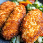 Low-Carb Schnitzel mit Parmesanpanade