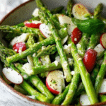 Low Carb Spargelsalat mit grünem Spargel