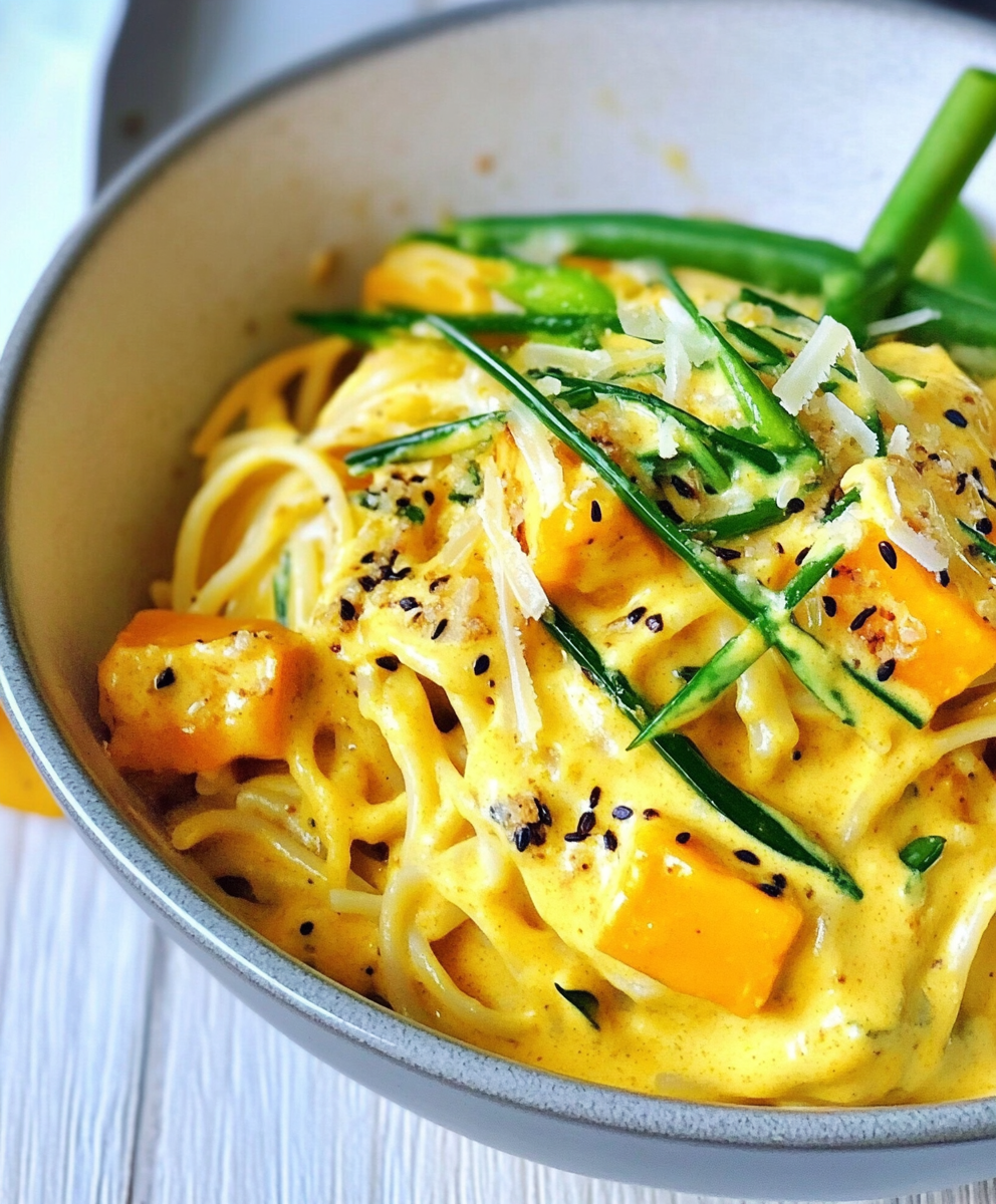 Low Carb Znudeln in cremiger Kürbis-Sahnesauce – Genuss pur!