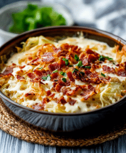 Schnelle Low Carb Krautnudeln in Specksauce
