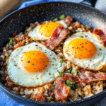 Schwedische Low Carb Pfanne mit Speck und Ei