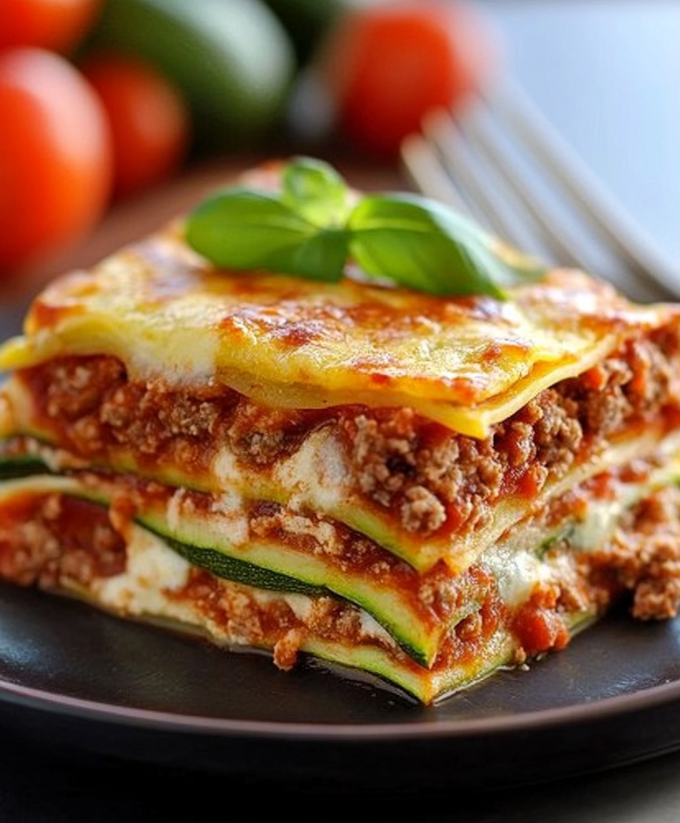 Zucchini-Lasagne mit Hackfleisch: Ein gesunder Genuss!