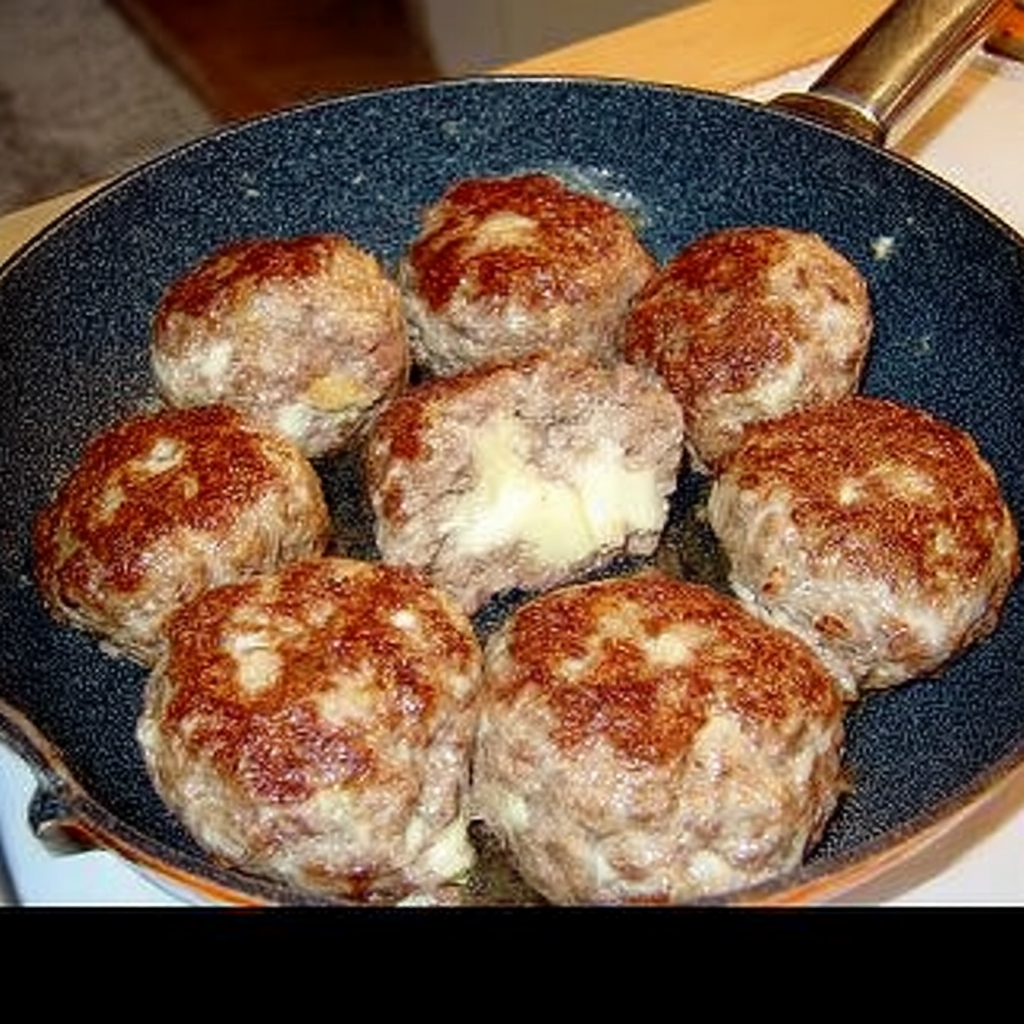 Frikadellen mit Käsefüllung: Einfach lecker zubereiten! 4 frikadellen mit käsefüllung