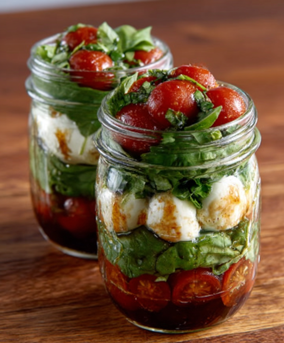 Caprese-Salat im Glas – Einfaches Rezept für Genuss!