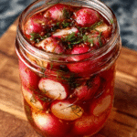 Eingelegte Radieschen mit Dill