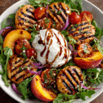 Gegrillter Pfirsich-Burrata