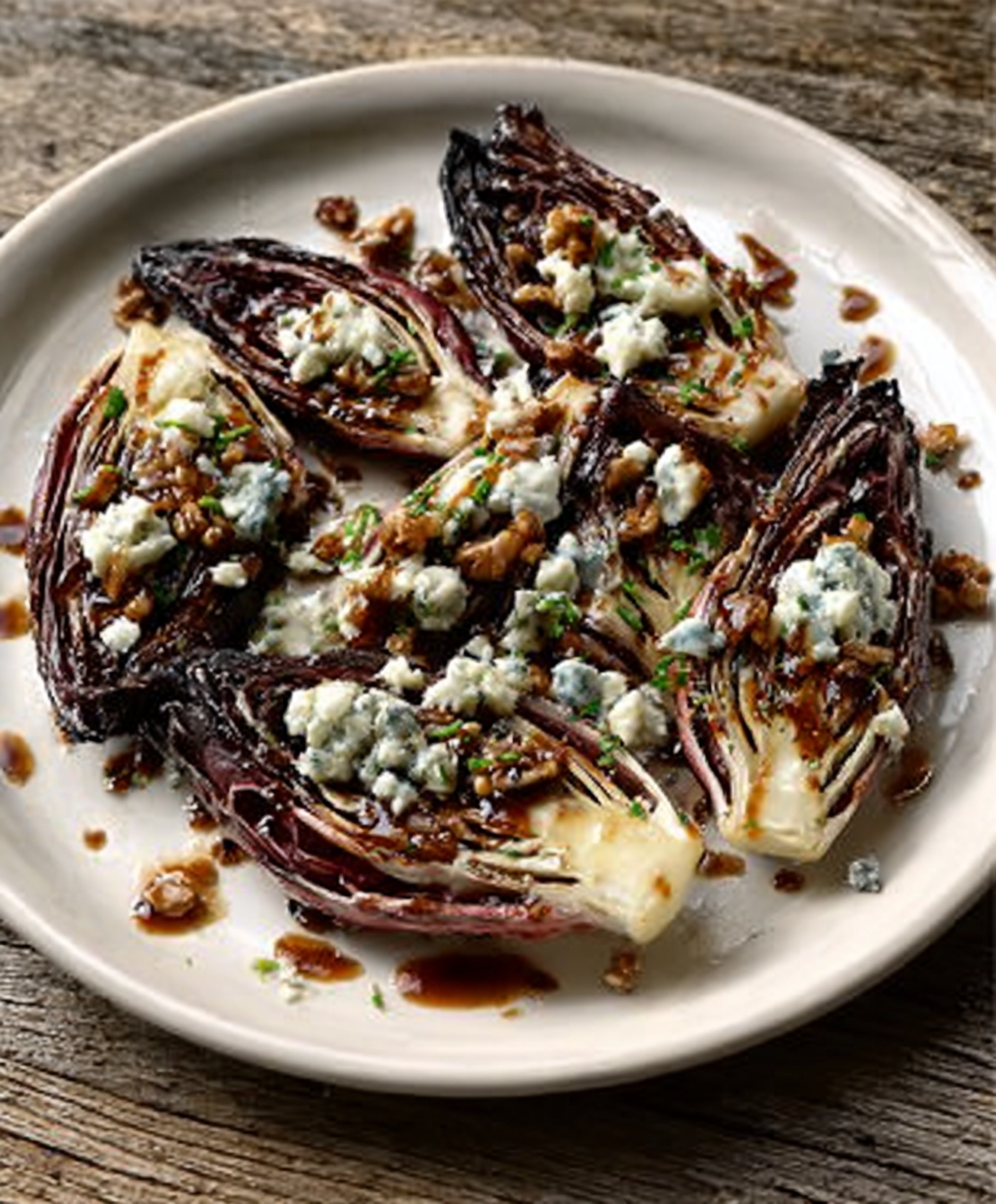 Gegrillter Radicchio mit Gorgonzola & Walnussöl: Ein Genuss!