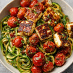 Halloumi-Zucchini-Nudelsalat
