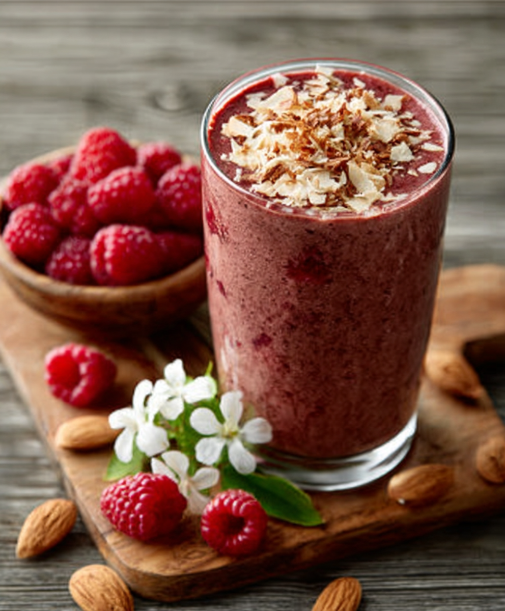 Himbeer-Kokos-Smoothie mit MCT-Öl: Lecker und gesund!