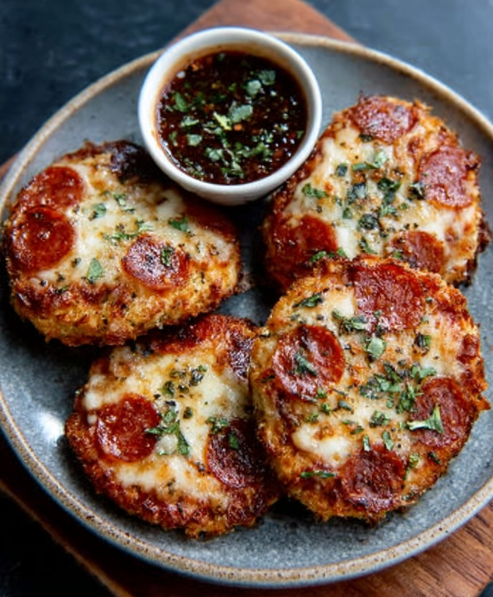 Keto-Blumenkohl-Pizza-Pockets mit Salami: Genussvoll naschen!