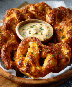 Keto Brezeln mit Dip