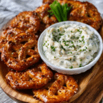 Keto-Brezeln mit Kräuter-Frischkäse-Dip
