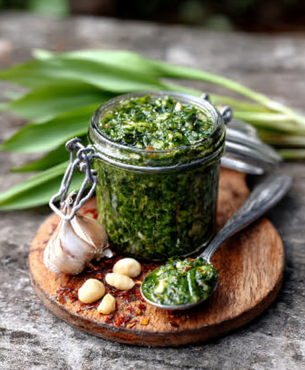 Keto-Bärlauch-Pesto mit Macadamianüssen: So gelingt’s!