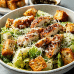 Keto-Caesar-Salat mit Parmesan-Chips und Anchovy-Dressing