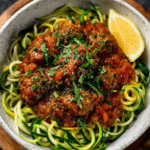 Keto Currywurst Sauce with Zoodles