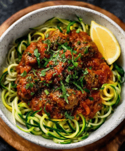 Keto Currywurst Sauce with Zoodles