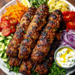 Keto Döner-Spieß aus Hähnchenhack