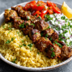 Keto Döner-Teller mit Blumenkohlreis