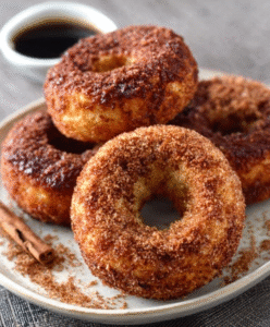 Keto Donuts mit Zimt und Erythrit