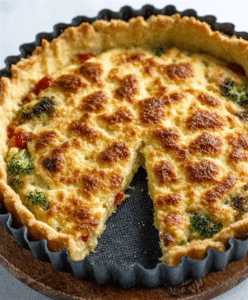 Keto-Gemüse-Tarte mit Kokosmehl-Teig