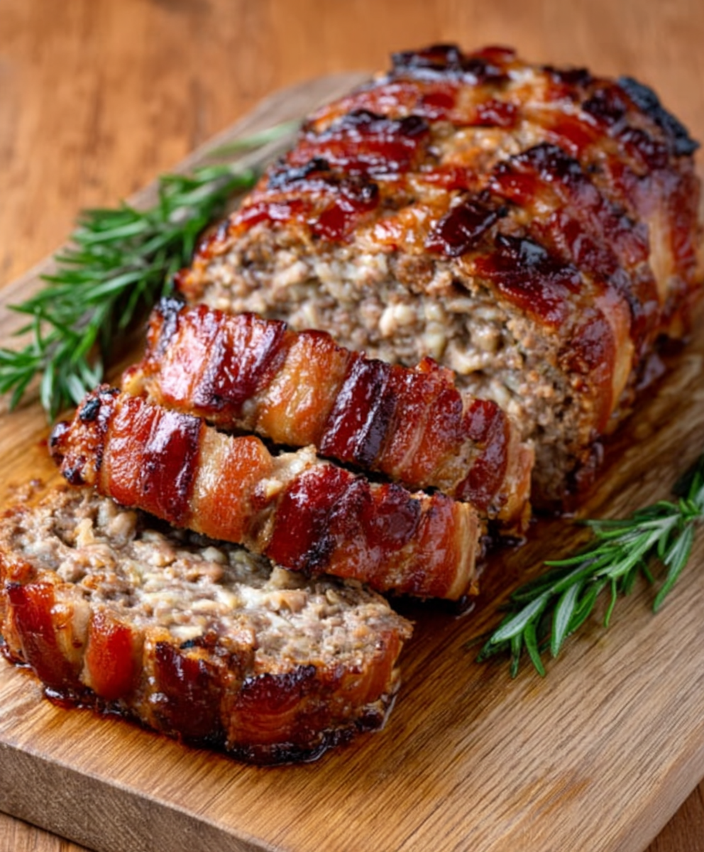 Keto Hackbraten mit Bacon-Ummantelung für Genuss pur!