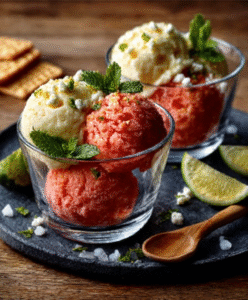 Keto-Holunderblüten-Sorbet (zuckerfrei)