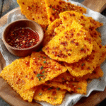 Keto-Käse-Chips mit Paprika-Gewürz