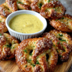 Keto-Mandelmehl-Brezeln mit Käse-Dip