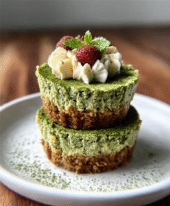 Keto Matcha-Käsekuchen