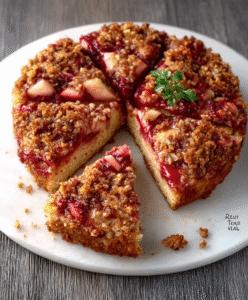 Keto Rhabarberkuchen mit Chiasamen