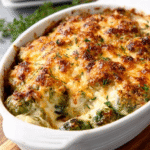 Keto-Rosenkohl-Gratin mit Pecorino