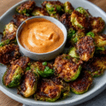 Keto-Rosenkohl-Pommes mit Sriracha-Mayo